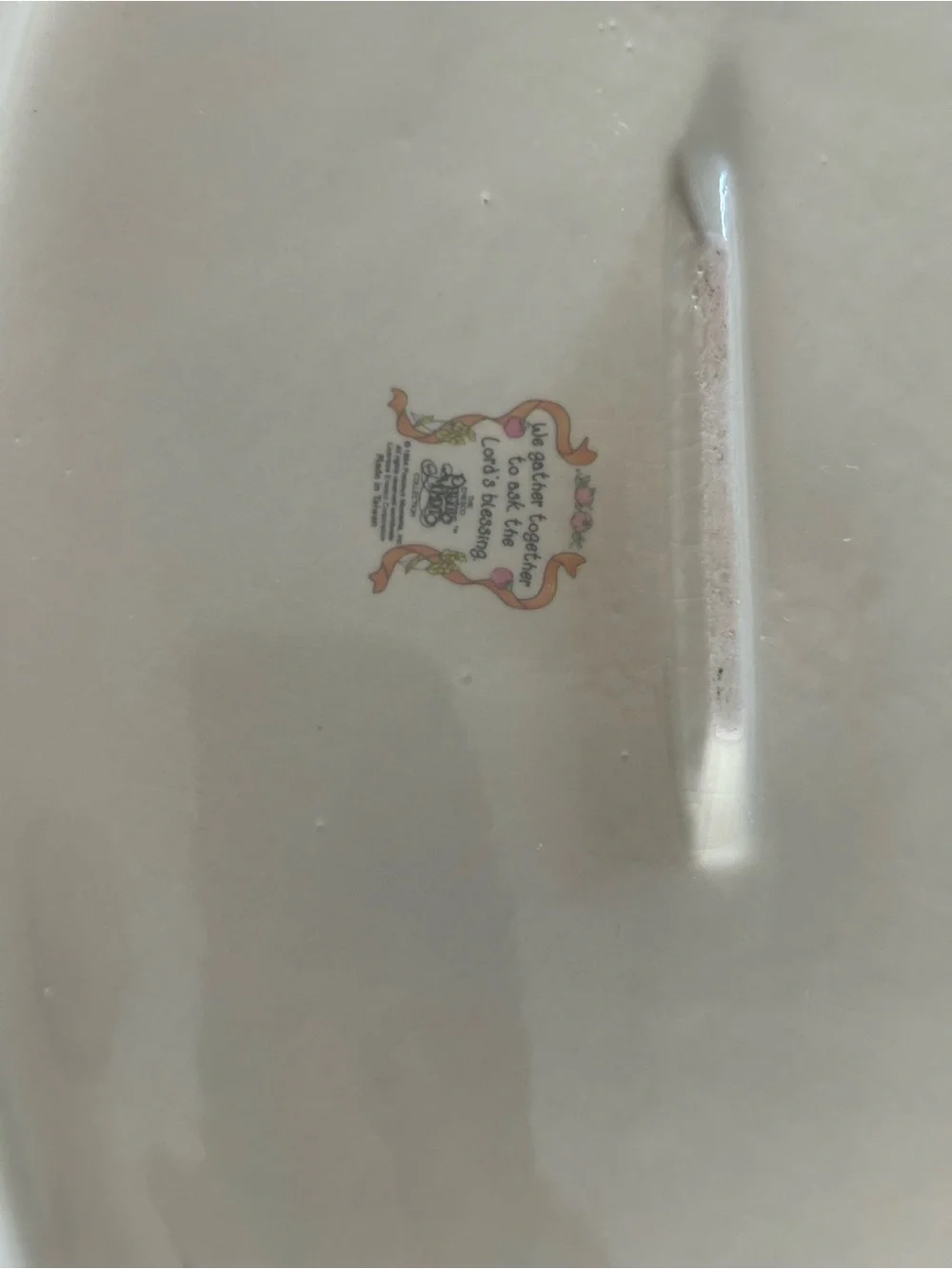 Royal Doulton Cream Platter with Pastel Family Illustration